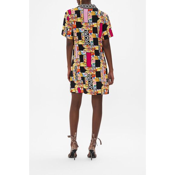 CAMILLA Signora Milano Button Front Mini Dress Size S $649 - Picture 3 of 12